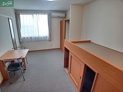 JR津山線 法界院駅 4.1kmの賃貸アパート 2階1Kのリビング/ダイニング