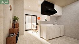 JR津山線 法界院駅 徒歩5分の賃貸アパート 2階1LDKのリビング/ダイニング