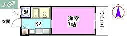 チュリス幸町マンション 1Kの間取図画像
