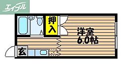 YOUCORPO 1Kの間取図画像