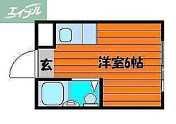 コーポセンチュリィ ワンルームの間取図画像