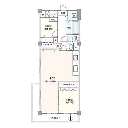 間取図画像 2LDK