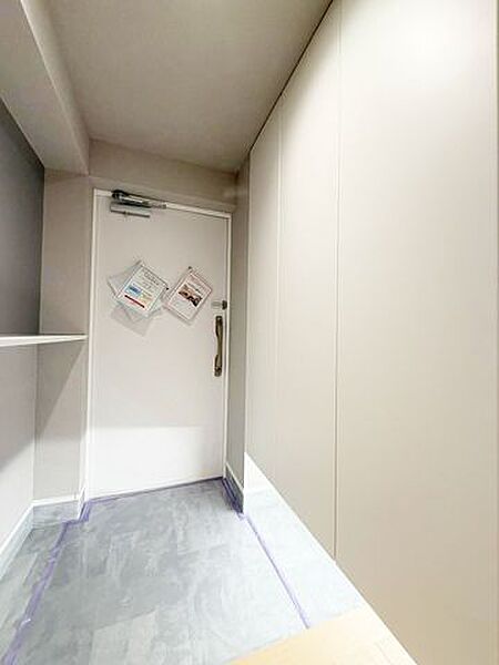 収納力のある下駄箱付。靴をたくさん収納できます。