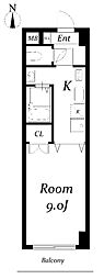 ラヴィアン名駅 1Kの間取図画像