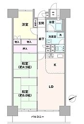 ヴェルドミール磯子 3LDKの間取図画像