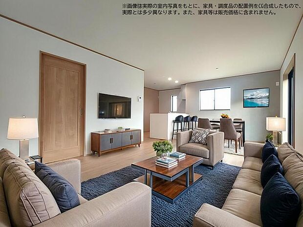 ダイニングテーブルやソファもこだわりたくなるような空間です!