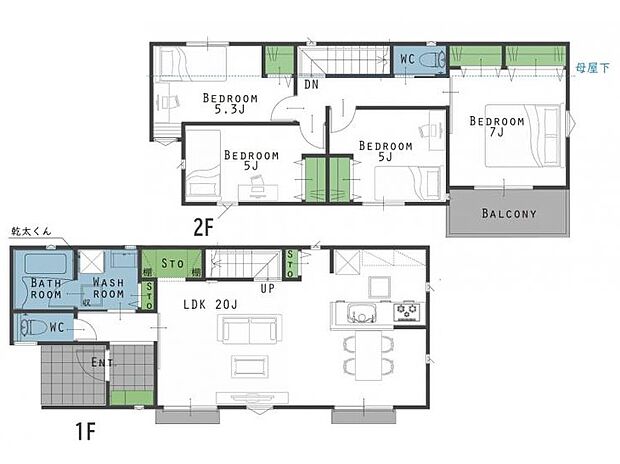 2号棟 間取り図