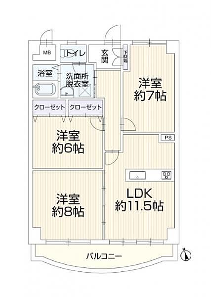 間取りを拡大表示