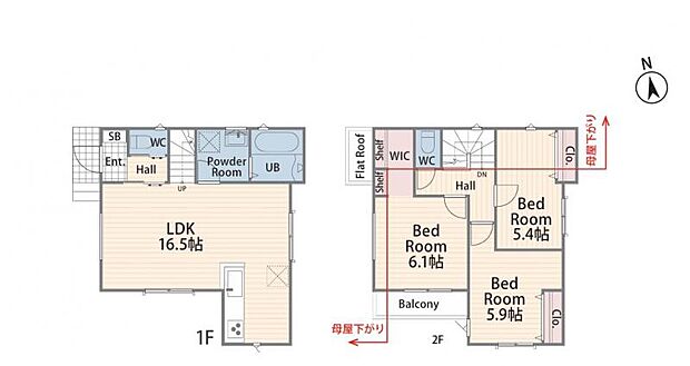 間取り図 1号棟