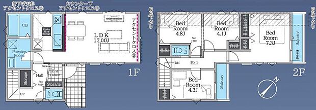 2号棟 間取り図