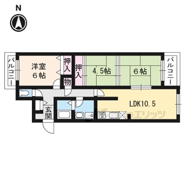 同じ建物の物件間取り写真 - ID:226047038658