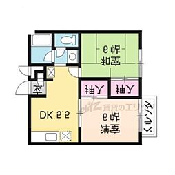 間取図画像 2DK