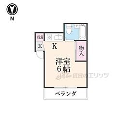 メゾンカプチーノ川島 3階1Kの間取り