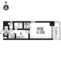 マジェスティ 1Kの間取図画像