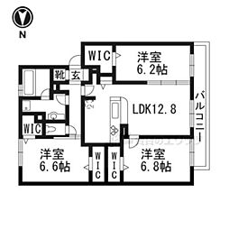 メゾン・カナール 3LDKの間取図画像