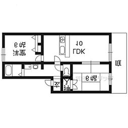ルシェール正栄 2LDKの間取図画像