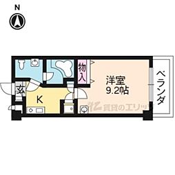 メゾン・シレーネ 1Kの間取図画像