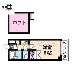 メゾンセレクト 2階1Kの間取り