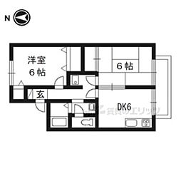 ロンゲビーテ 2DKの間取図画像