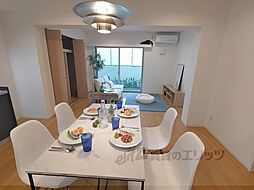 京都地下鉄東西線 椥辻駅 徒歩6分の賃貸マンション 1階2LDKのリビング/ダイニング