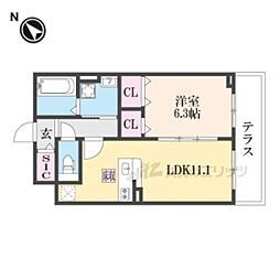 間取図画像 1LDK