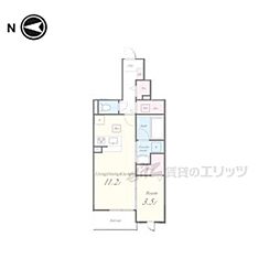 コティ　コルミオ 1階1LDKの間取り