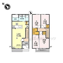 （仮称）Ｄ−ＲＯＯＭ京田辺市松井ケ丘 1階4LDKの間取り