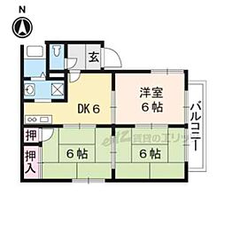 アクロポリスＴ 1階3DKの間取り