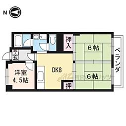 グランドハイツ沢野井 3DKの間取図画像