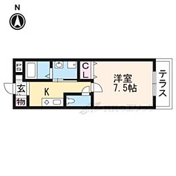 ステューディオ1004 1Kの間取図画像