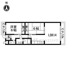 ギンザソレイユ 2LDKの間取図画像