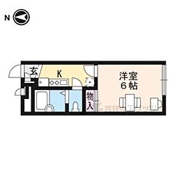 レオパレス宮津 1Kの間取図画像