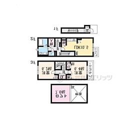 ヴェルデストーリァ1 2LDKの間取図画像