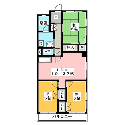 岡田ハイム_間取り_0