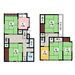 三輪9丁目戸建 1階5SKの間取り