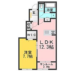 ソラティオ 1LDKの間取図画像