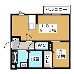 ベラ・ルーチェ 1LDKの間取図画像