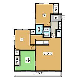 メゾンドール吉栄 3LDKの間取図画像