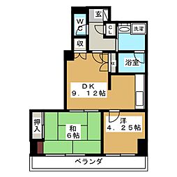 NKコーポ 2DKの間取図画像