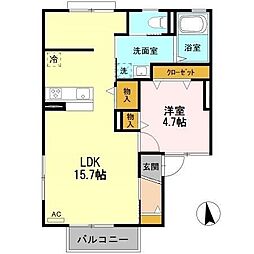 間取図画像 1LDK