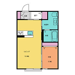 シャーメゾンT・N 1LDKの間取図画像