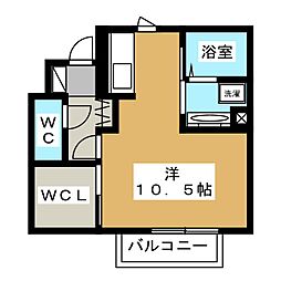 WAKAKUSA・KOUYA ワンルームの間取図画像