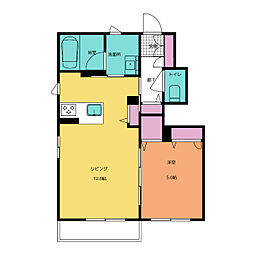 シャーメゾン宮の杜 1LDKの間取図画像