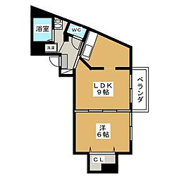 ブリランテ・サクラ 1LDKの間取図画像