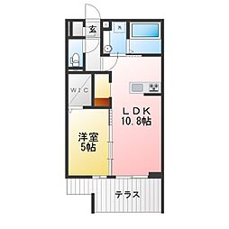Gran Luxe 1LDKの間取図画像