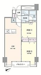 ソフトタウンニュー池袋 2LDKの間取り
