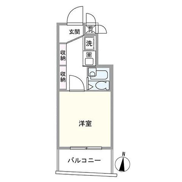 【間取図】室内に洗濯機置場有。自己居住用だけでなく投資用としても利用可。