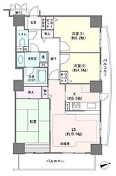 ライオンズタワー赤羽 3LDKの間取図画像