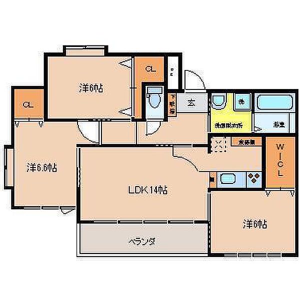 同じ建物の物件間取り写真 - ID:209005644588