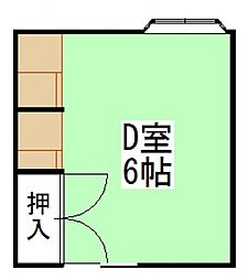 ファイブ南方 1Kの間取図画像